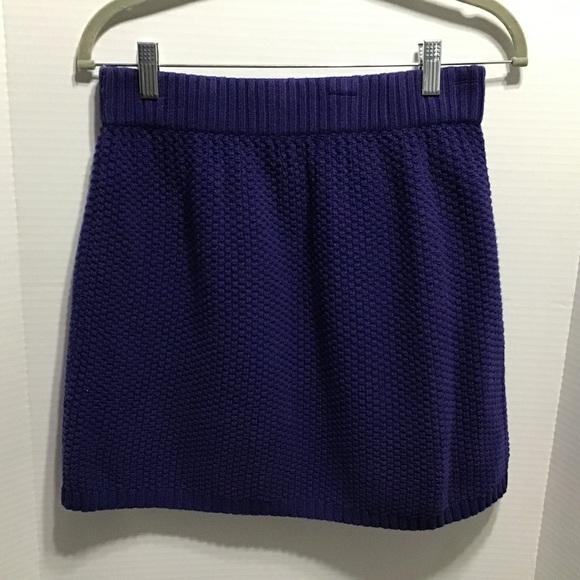 Old Navy Jrs Size XXL Mini Sweater Skirt Bright Nite 33 Crochet Tight Knit - Picture 1 of 9